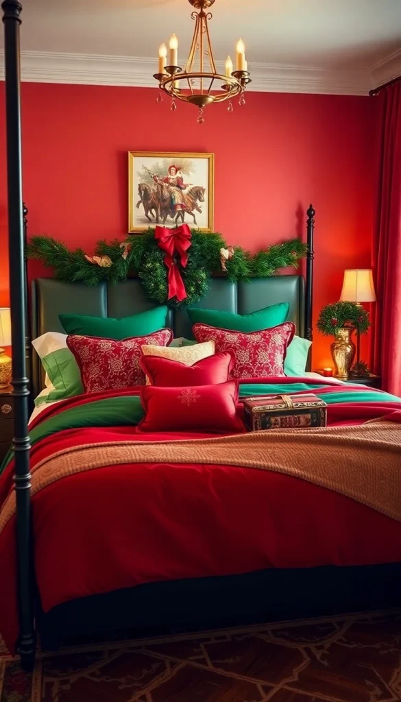 21 Christmas Bedroom Decor Ideas That’ll Transform Your Space into a Winter Wonderland! 15