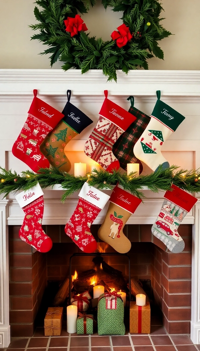 21 Old-Fashioned Christmas Decorating Ideas That'll Bring Back the Holiday Spirit 11 21 Old-Fashioned Christmas Decorating Ideas That'll Bring Back the Holiday Spirit (You Won't Believe #6!) - 8. Traditional Stockings