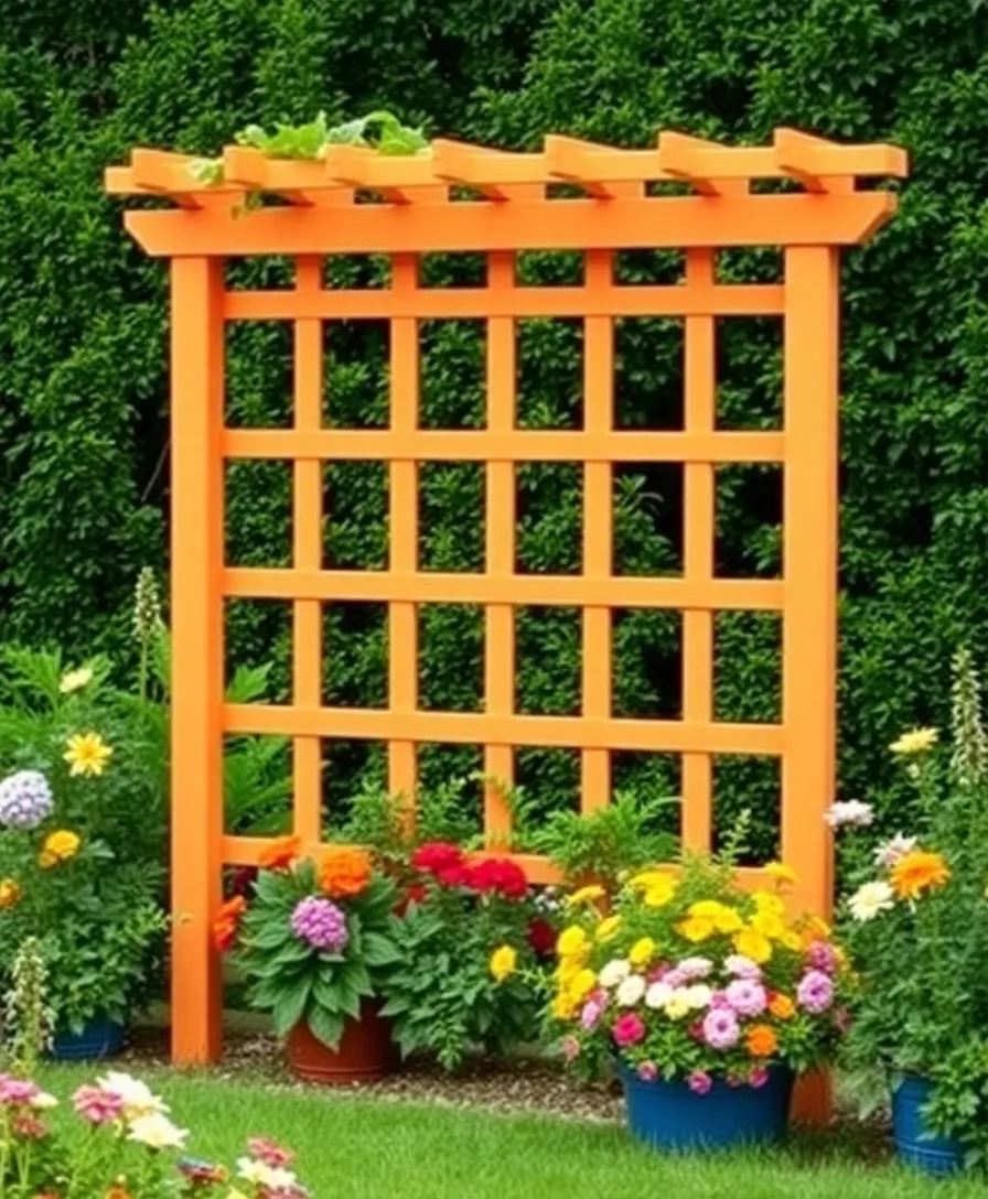21 Garden Trellis Ideas That'll Transform Your Outdoor Space 15 21 Garden Trellis Ideas That'll Transform Your Outdoor Space (You Won't Believe #15!) - 12. Painted PVC Trellis