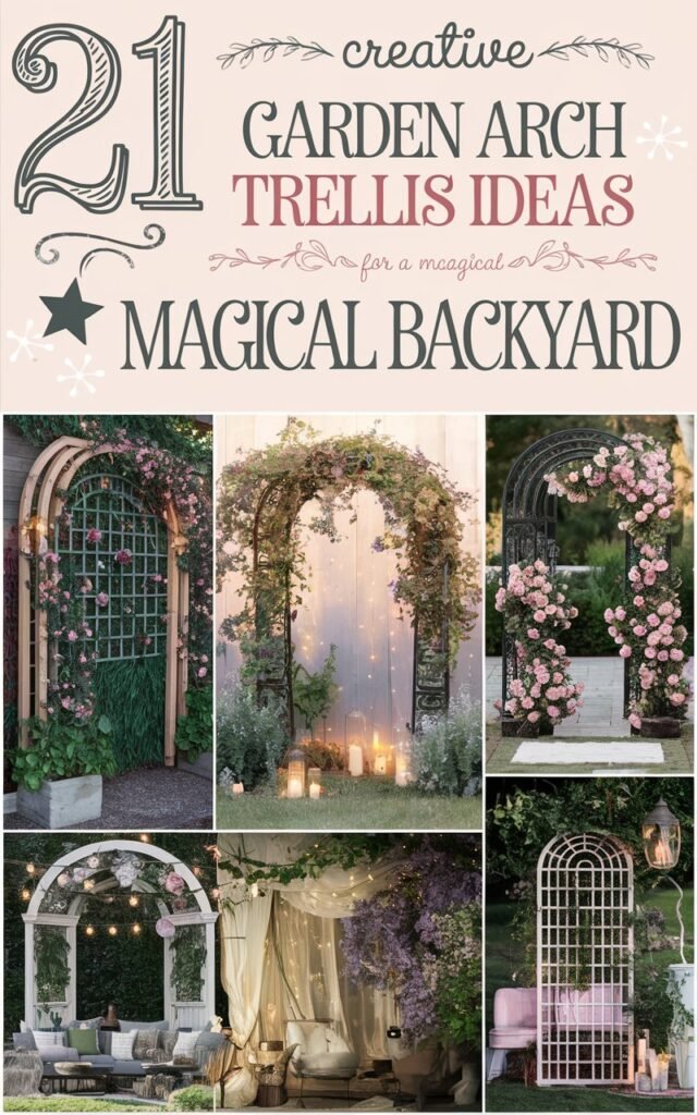 21 Creative Garden Arch Trellis Ideas for a Magical Backyard 3