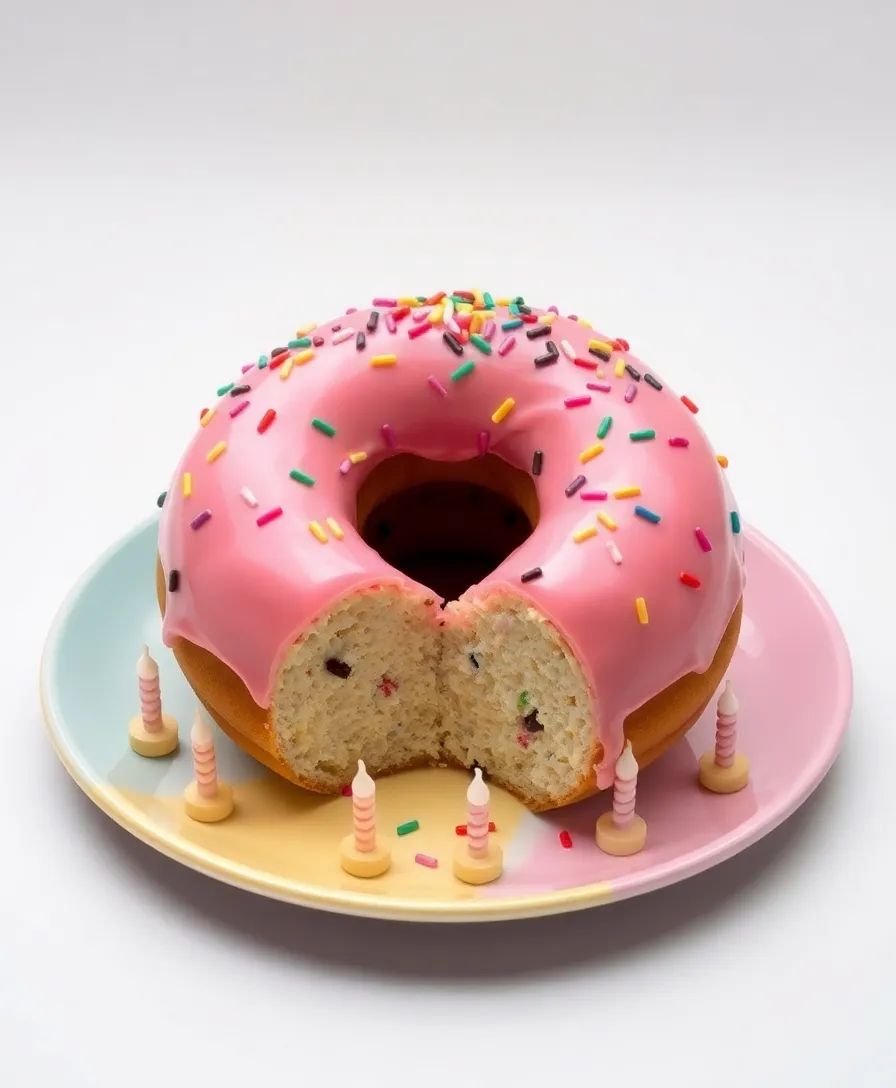21 Hilarious Bento Cake Designs That Will Make You Laugh Out Loud! - 8. The Donut Hole Cake