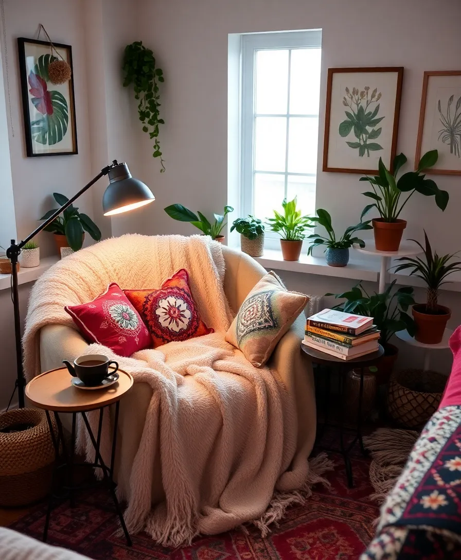 21 Eclectic Boho Bedroom Ideas That'll Make You Want to Redecorate Right Now! 9 21 Eclectic Boho Bedroom Ideas That'll Make You Want to Redecorate Right Now! - 6. Cozy Reading Nook