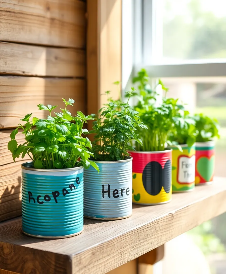 21 Budget-Friendly Small Garden Ideas That Will Transform Your Space! 4 21 Budget-Friendly Small Garden Ideas That Will Transform Your Space! - 1. Herb Garden in Recycled Containers