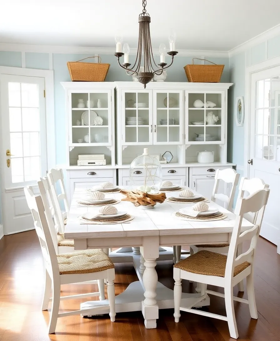 21 Whimsical Cottagecore Dining Rooms That'll Transport You to a Cozy Countryside! 15 21 Whimsical Cottagecore Dining Rooms That'll Transport You to a Cozy Countryside! - 12. Coastal Cottage Charm