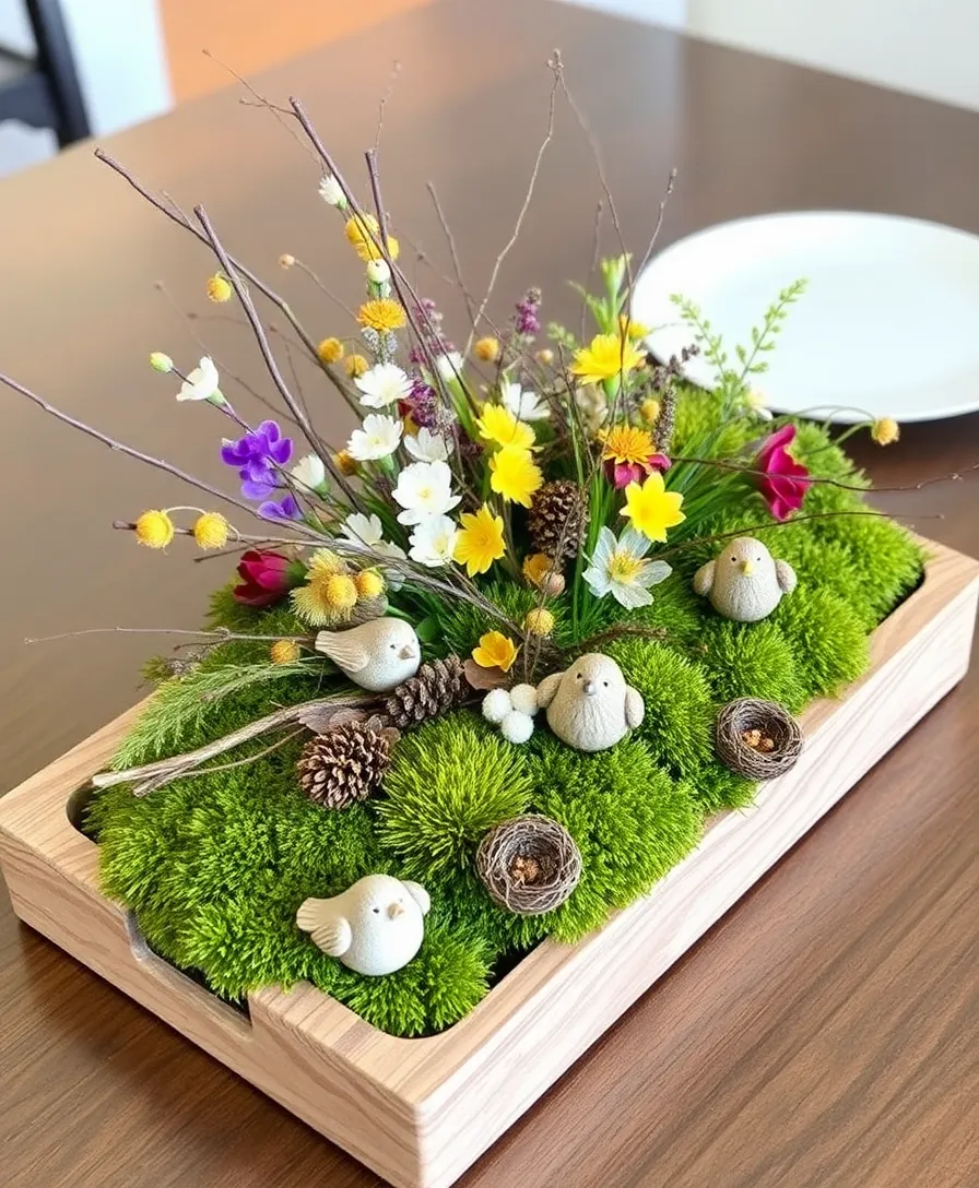21 Eye-Catching Easter Centerpieces to Wow Your Guests (Don't Miss #6!) 13 21 Eye-Catching Easter Centerpieces to Wow Your Guests (Don't Miss #6!) - 10. Nature-Inspired