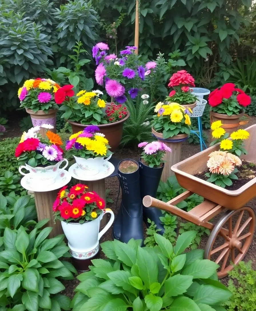 21 Whimsical Garden Whimsy Ideas That Will Spark Joy 14 21 Whimsical Garden Whimsy Ideas That Will Spark Joy (You Won't Believe #7!) - 11. Creative Container Gardens