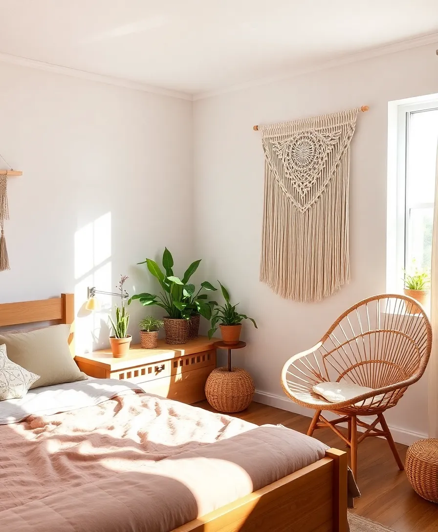 21 Eclectic Boho Bedroom Ideas That'll Make You Want to Redecorate Right Now! 5 21 Eclectic Boho Bedroom Ideas That'll Make You Want to Redecorate Right Now! - 2. Natural Elements