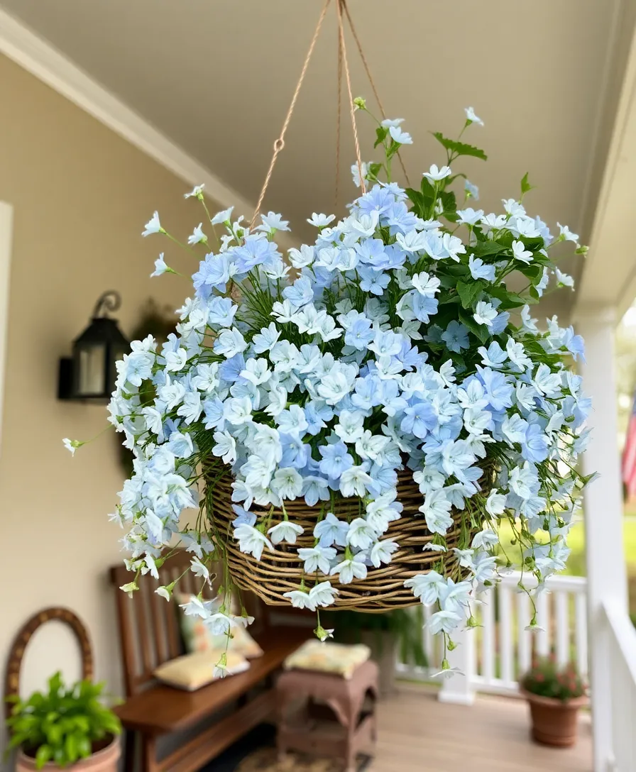 21 Stunning Hanging Plants for Your Outdoor Front Porch 16 21 Stunning Hanging Plants for Your Outdoor Front Porch (You'll Wish You Knew #7 Sooner!) - 13. Bacopa
