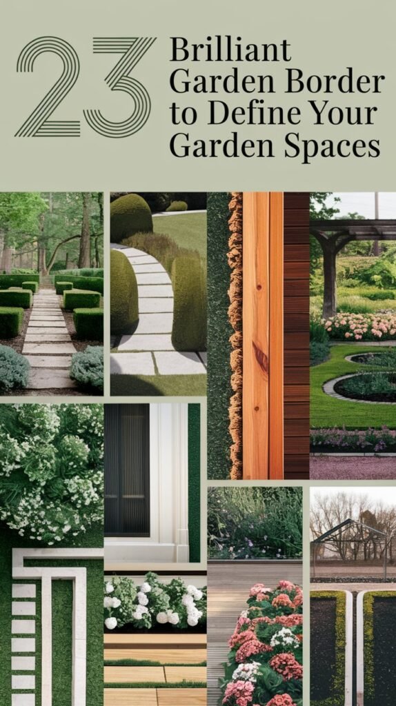 23 Brilliant Garden Border Ideas to Define Your Garden Spaces 3