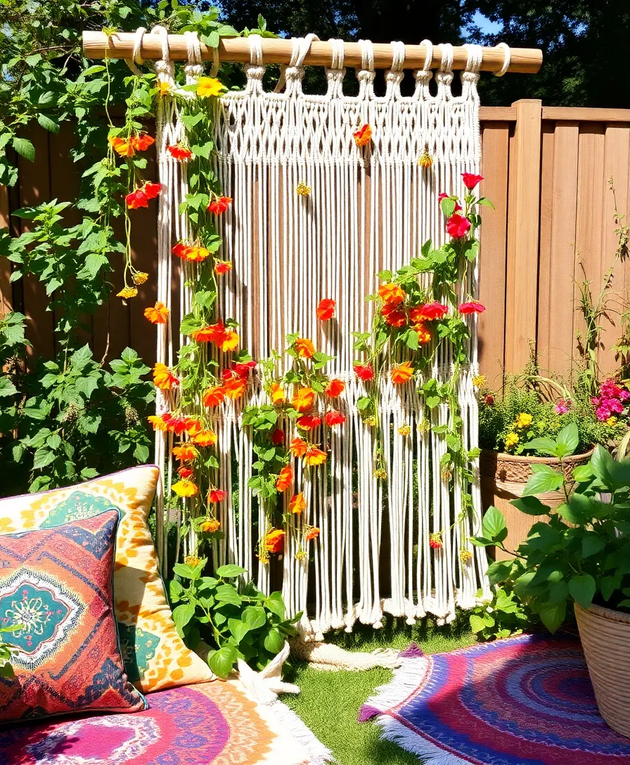21 Stunning Garden Trellis Ideas For Wall Climbing Vines That Will Transform Your Space! 14 21 Stunning Garden Trellis Ideas For Wall Climbing Vines That Will Transform Your Space! - 11. DIY Macrame Trellis