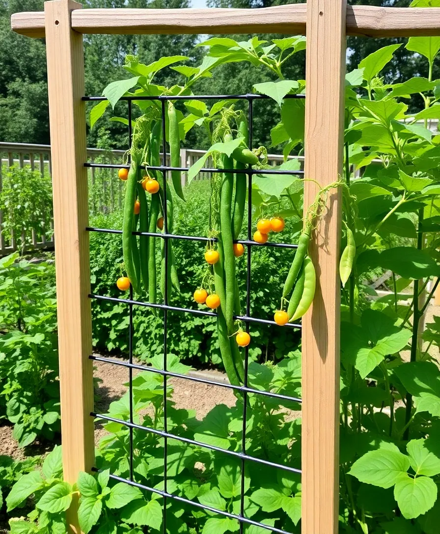 21 Garden Trellis Ideas That'll Transform Your Outdoor Space 22 21 Garden Trellis Ideas That'll Transform Your Outdoor Space (You Won't Believe #15!) - 19. Trellis for Climbing Edibles