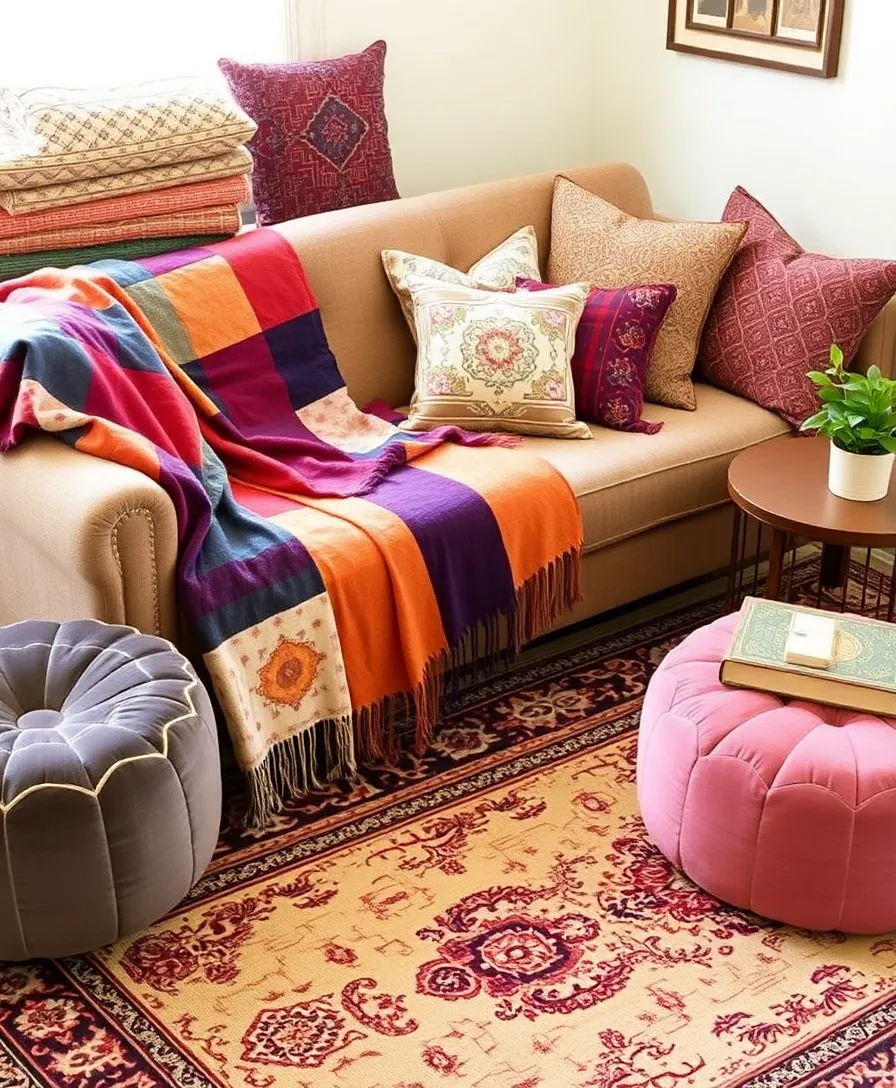 21 Vintage Maximalism Decor Ideas That'll Leave You Breathless 5 21 Vintage Maximalism Decor Ideas That'll Leave You Breathless (You Won't Believe #15!) - 2. Layered Textiles