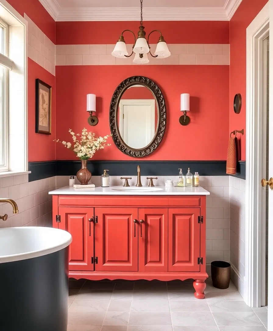 21 Stunning Hand-Painted Furniture Ideas That'll Transform Your Home 18 21 Stunning Hand-Painted Furniture Ideas That'll Transform Your Home (You Won't Believe #10!) - 15. Statement Bathroom Vanity