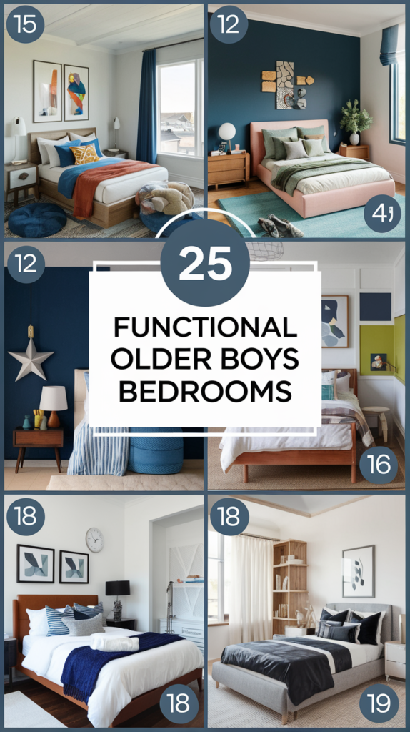 25 Functional Older Boys Bedrooms That Prove Style and Utility Can Coexist 4