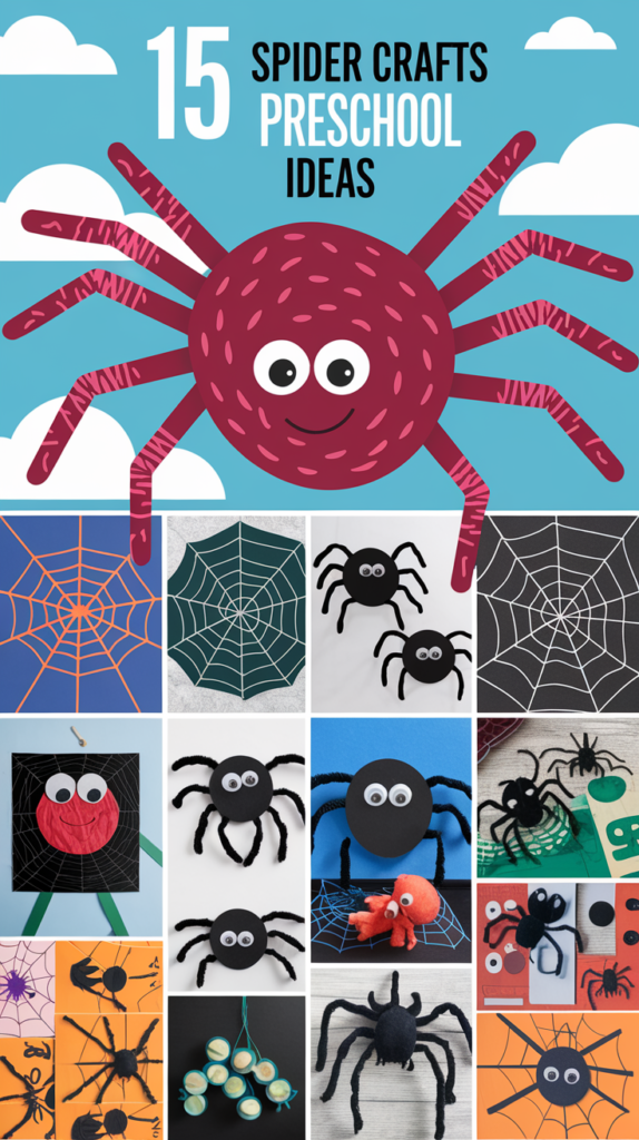 11 Spider Crafts Preschool Kids Can Make Easily 1