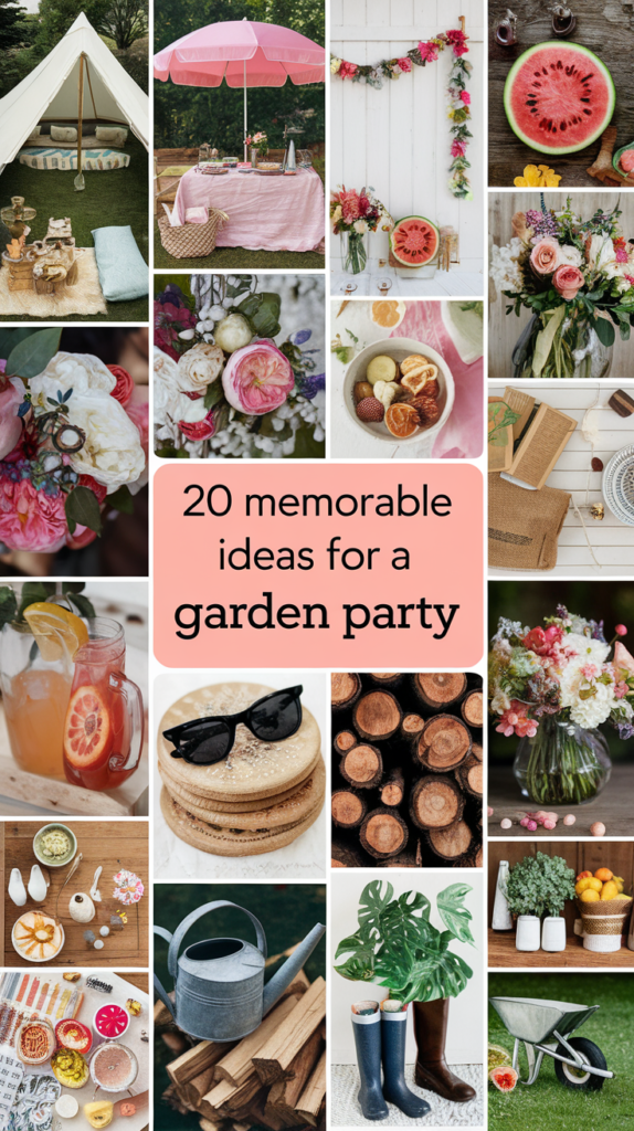 20 Memorable Ideas for a Garden Party 6