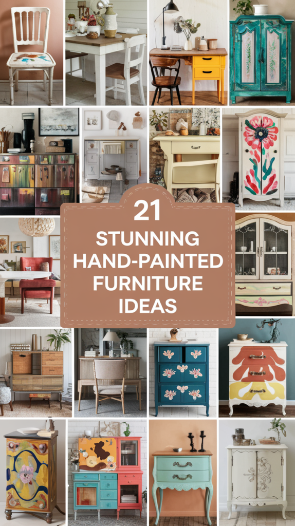 21 Stunning Hand-Painted Furniture Ideas That'll Transform Your Home 26