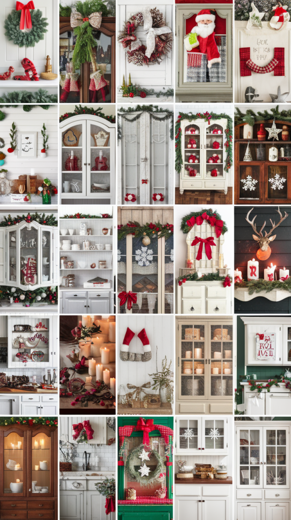 25 Jaw-Dropping Christmas Cabinet Decorating Ideas 26