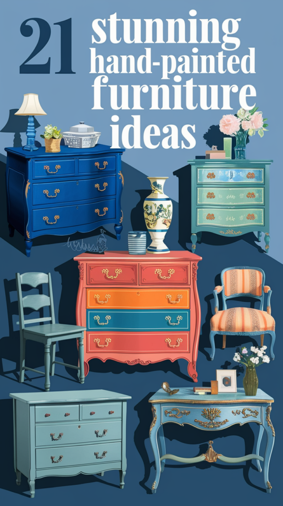 21 Stunning Hand-Painted Furniture Ideas That'll Transform Your Home 3