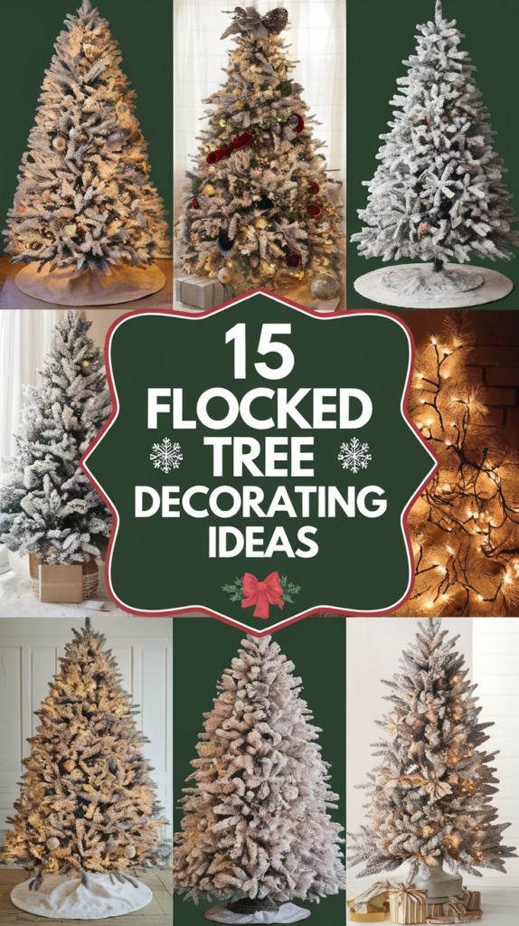 15 Stunning Flocked Tree Decorating Ideas That'll Transform Your Holiday Home! 21