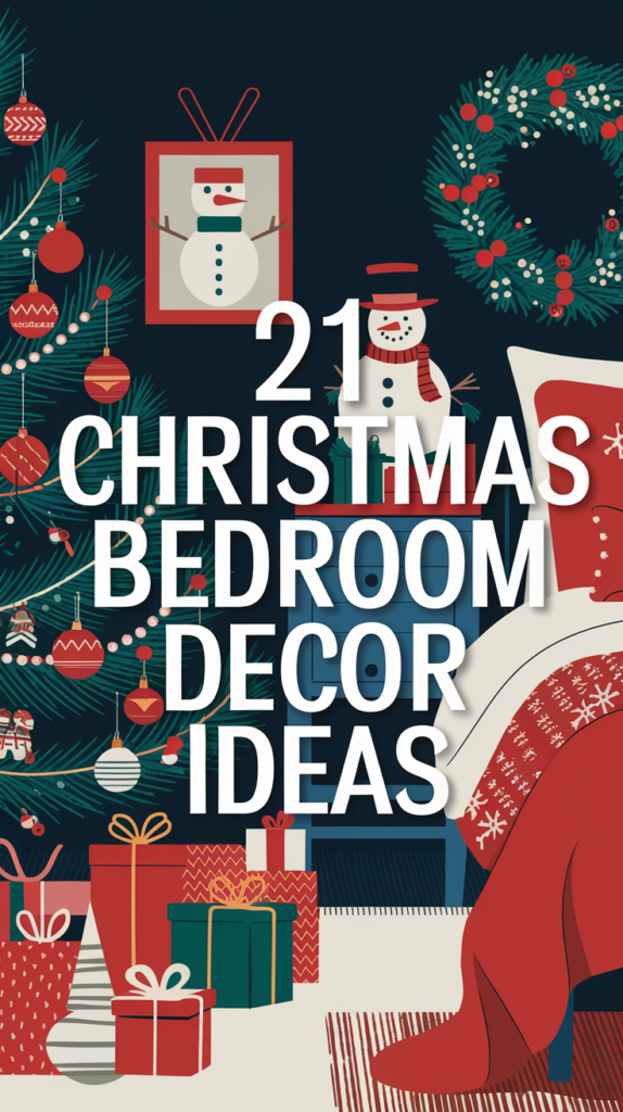 21 Christmas Bedroom Decor Ideas That’ll Transform Your Space into a Winter Wonderland! 2