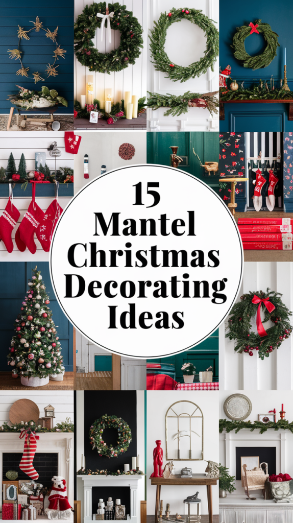 15 Mantel Christmas Decorating Ideas That'll Make Your Home Sparkle with Holiday Cheer! 2