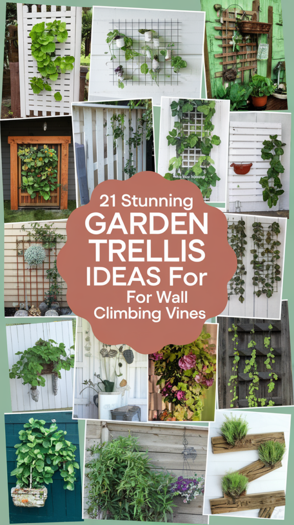 21 Stunning Garden Trellis Ideas For Wall Climbing Vines That Will Transform Your Space! 26