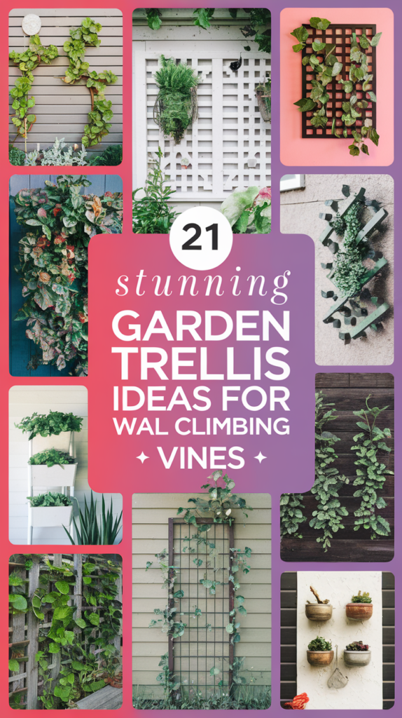21 Stunning Garden Trellis Ideas For Wall Climbing Vines That Will Transform Your Space! 25