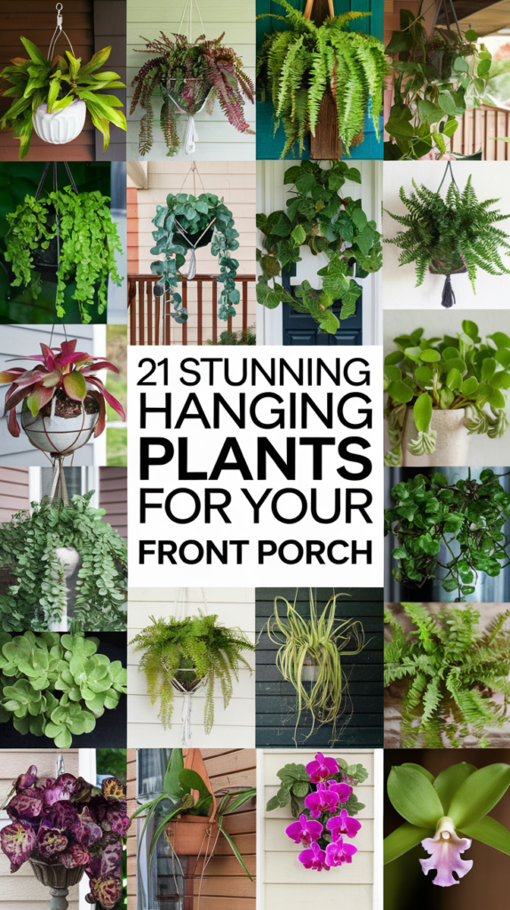 21 Stunning Hanging Plants for Your Outdoor Front Porch 26