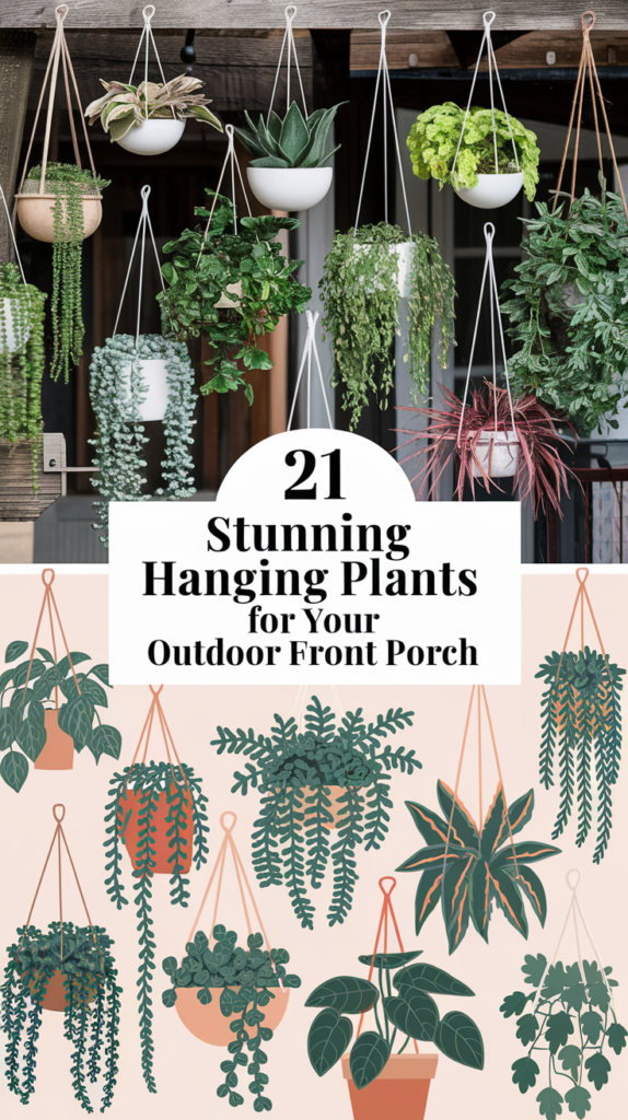 21 Stunning Hanging Plants for Your Outdoor Front Porch 3