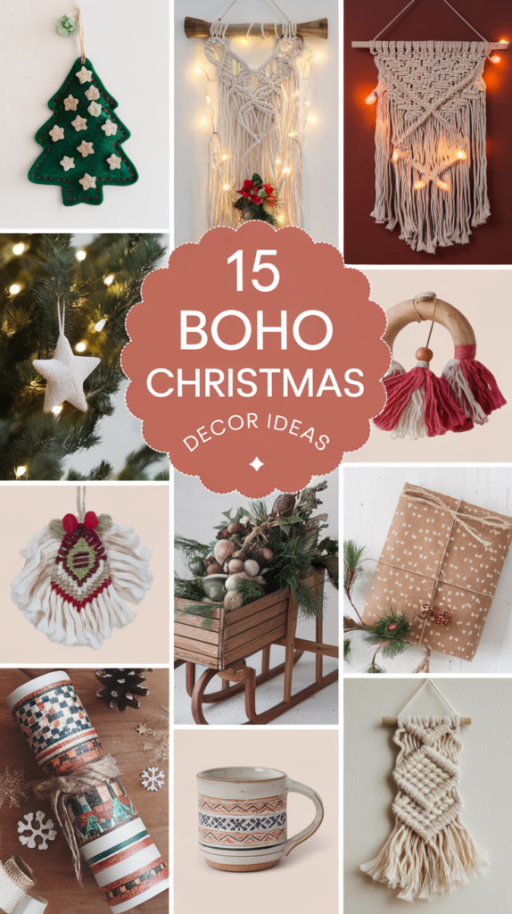 21 Boho Christmas Decor Ideas That'll Make Your Holiday Extra Magical 25