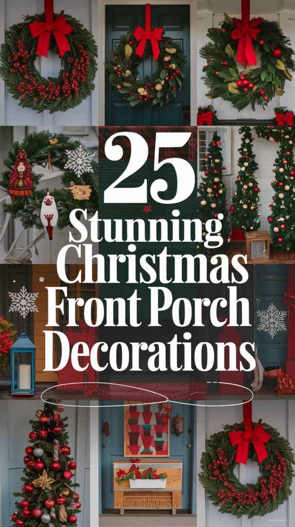 21 Stunning Christmas Front Porch Decorations 3
