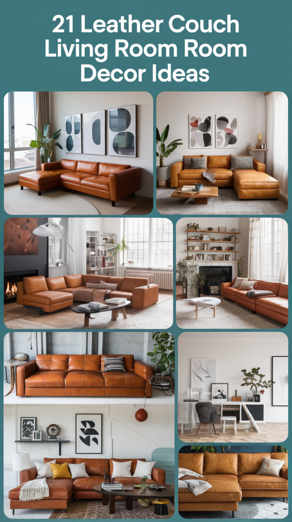 21 Leather Couch Living Room Decor Ideas That Will Transform Your Space! 2