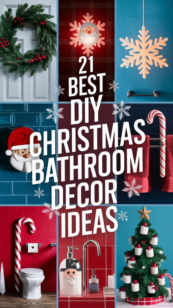 21 Best DIY Christmas Bathroom Decor Ideas 1