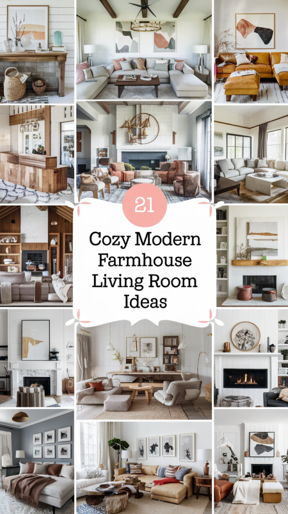 21 Cozy Modern Farmhouse Living Room Ideas That Will Make You Feel Right at Home! 27