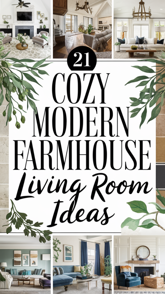 21 Cozy Modern Farmhouse Living Room Ideas That Will Make You Feel Right at Home! 1