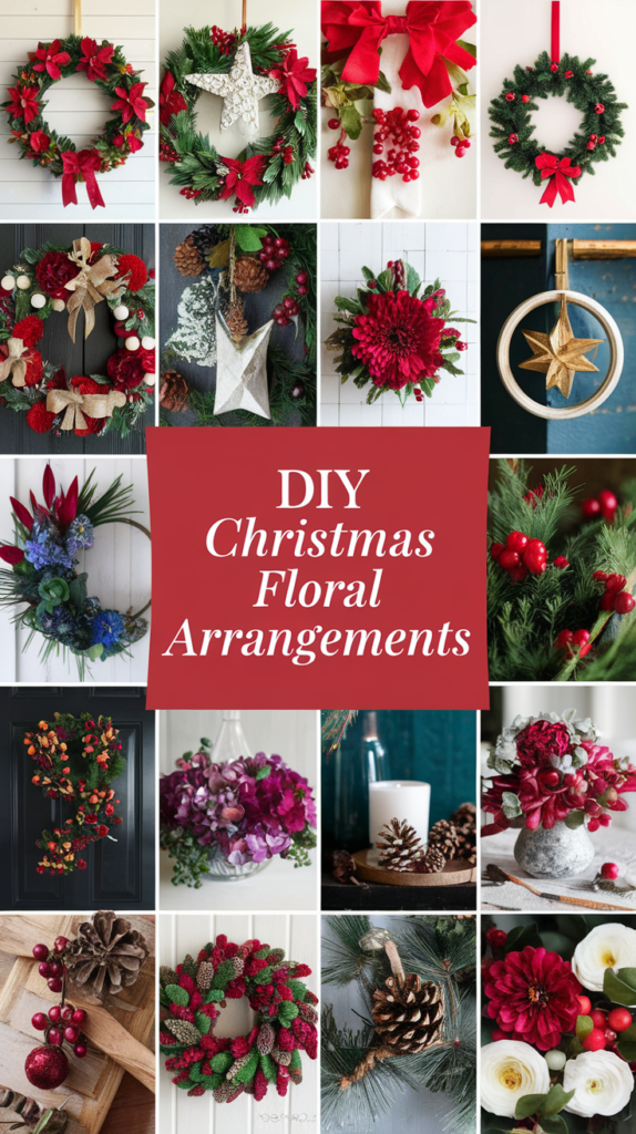 21 DIY Christmas Floral Arrangements That Are Simple Yet Stunning 4
