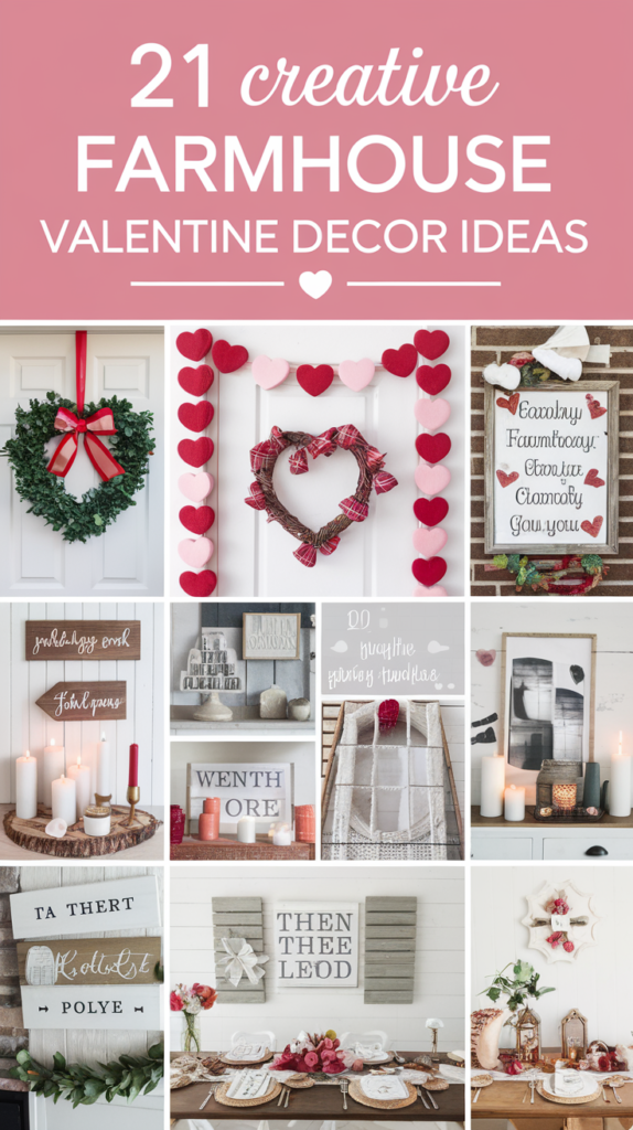 21 Creative Farmhouse Valentine Decor Ideas That Will Transform Your Home! 25