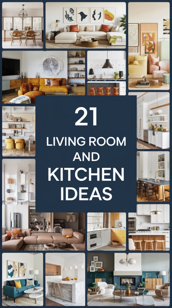 21 Living Room and Kitchen Together Ideas 25
