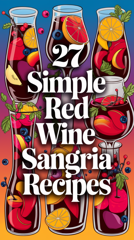27 Simple Red Wine Sangria Recipes 1
