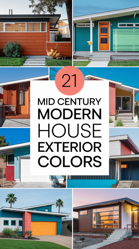 21 Mid Century Modern House Exterior Colors That Will Make Your Neighbors Envy You! 26