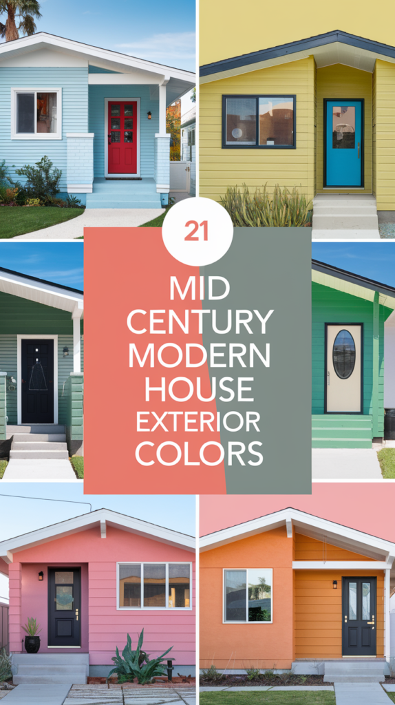 21 Mid Century Modern House Exterior Colors That Will Make Your Neighbors Envy You! 25