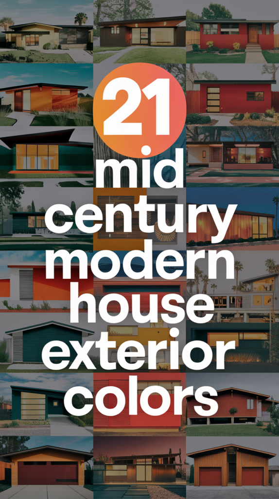 21 Mid Century Modern House Exterior Colors That Will Make Your Neighbors Envy You! 2