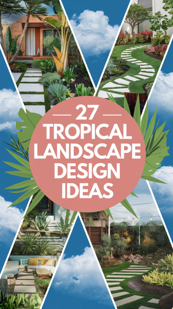 27 Tropical Landscape Design Ideas That Will Make Your Backyard Feel Like a Paradise! 4