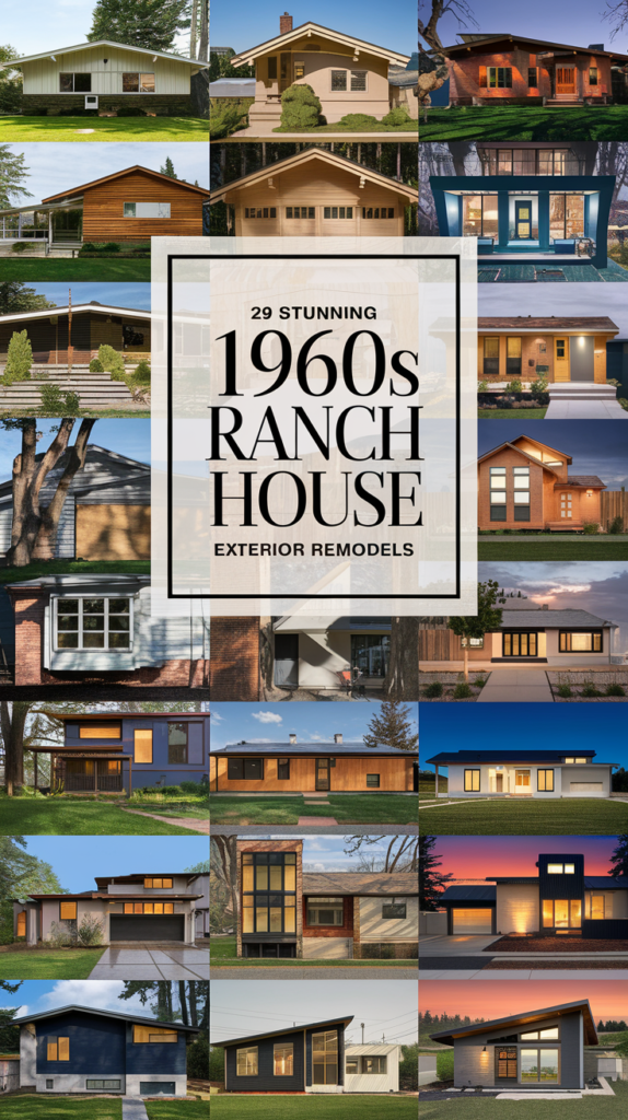 29 Stunning 1960s Ranch House Exterior Remodels That Will Inspire You! 1