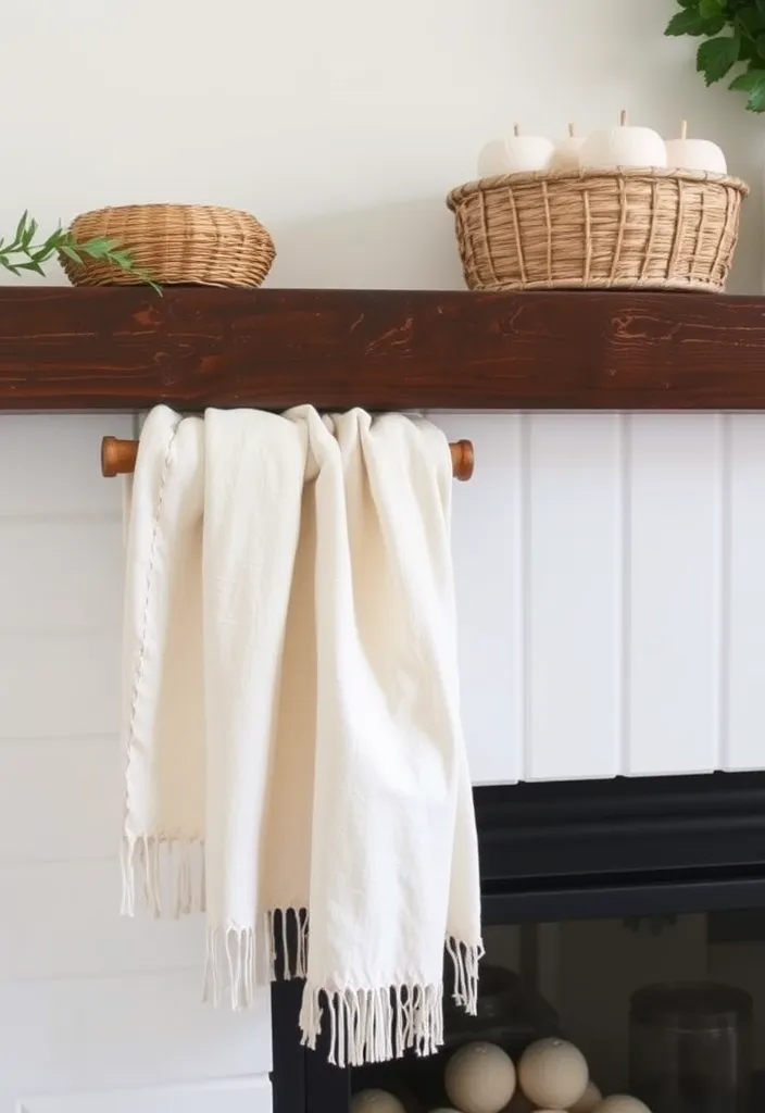21 Minimalist Living Room Mantle Decor Ideas That Scream Elegance! 15 21 Minimalist Living Room Mantle Decor Ideas That Scream Elegance! - 12. Textured Fabrics