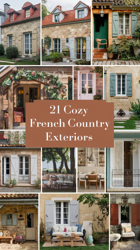 21 Cozy French Country Exteriors That Invite You to Relax and Unwind! 25