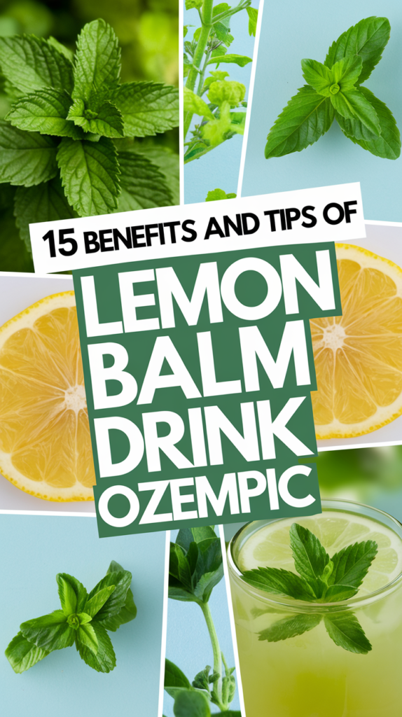 15 Benefits and Tips of Lemon Balm Drink Ozempic 3