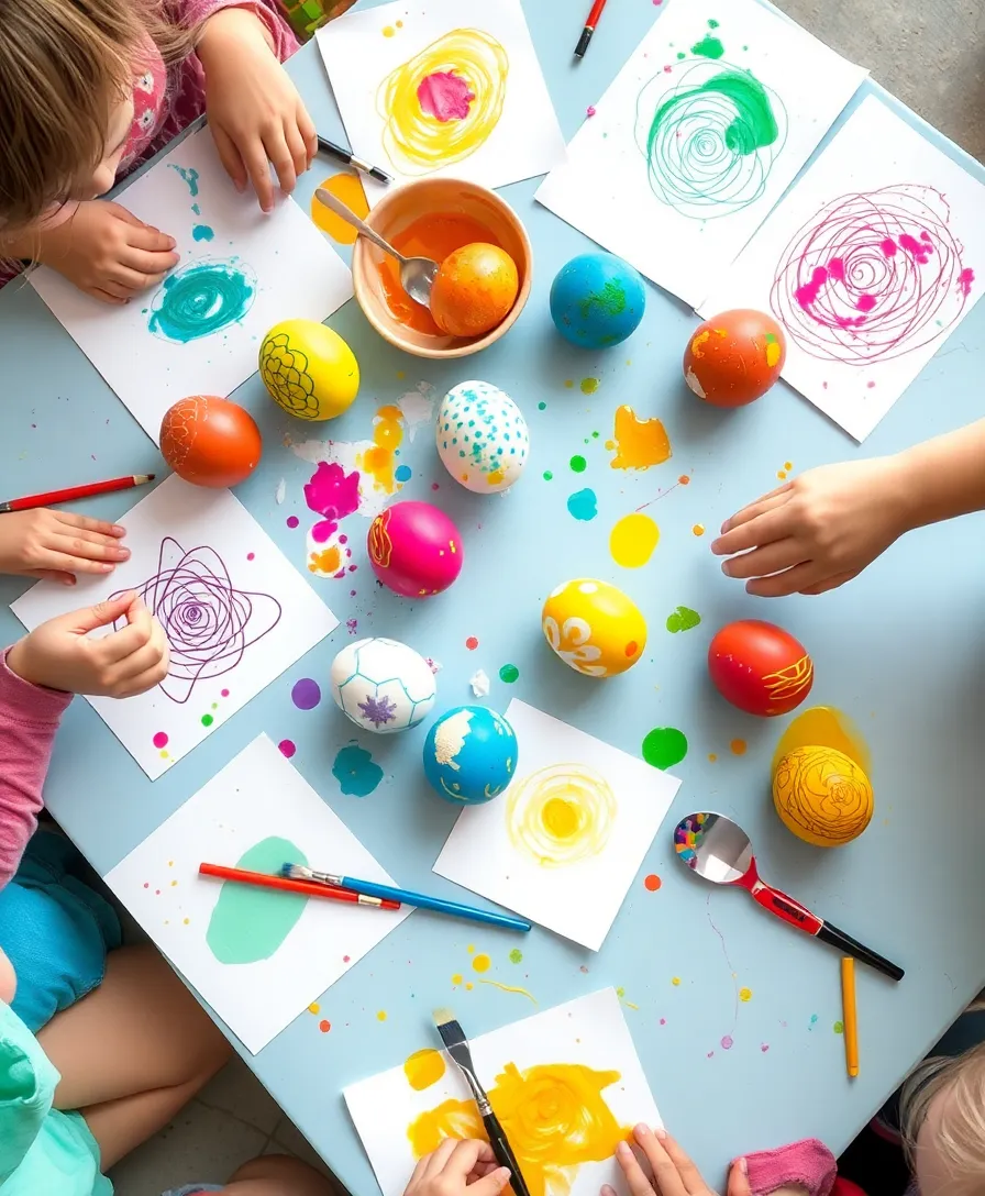 21 Incredible Easter Arts and Crafts That Will Bring the Whole Family Together! 10 21 Incredible Easter Arts and Crafts That Will Bring the Whole Family Together! - 7. Easter Egg Stamping