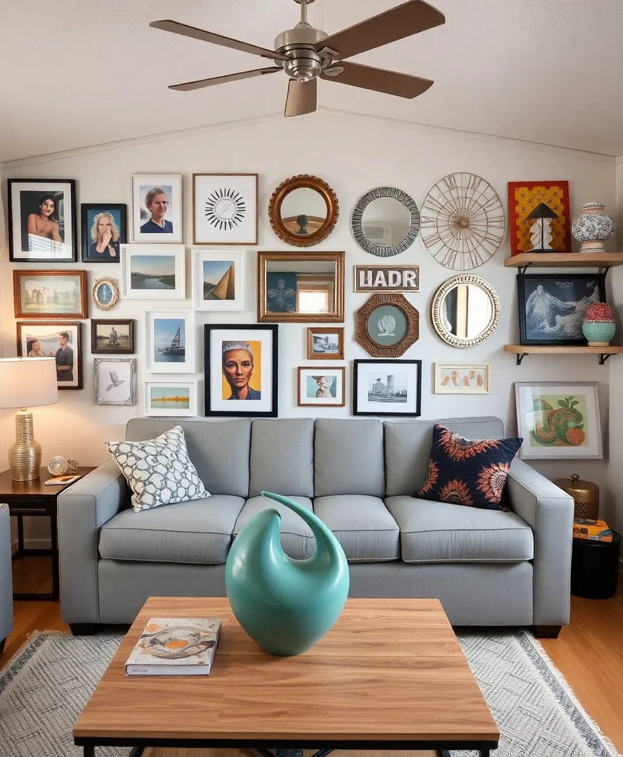 21 Stylish Mobile Home Living Room Ideas That Will Transform Your Space 16 21 Stylish Mobile Home Living Room Ideas That Will Transform Your Space (Wait Until You See #10!) - 13. Artistic Touches